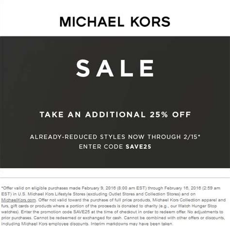 michael kors sign up discount|michael kors discount coupons.